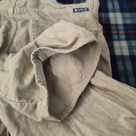 Lucky Brand 32 32 pants corduroy tan preppy straight career casual interview - Picture 10 of 10